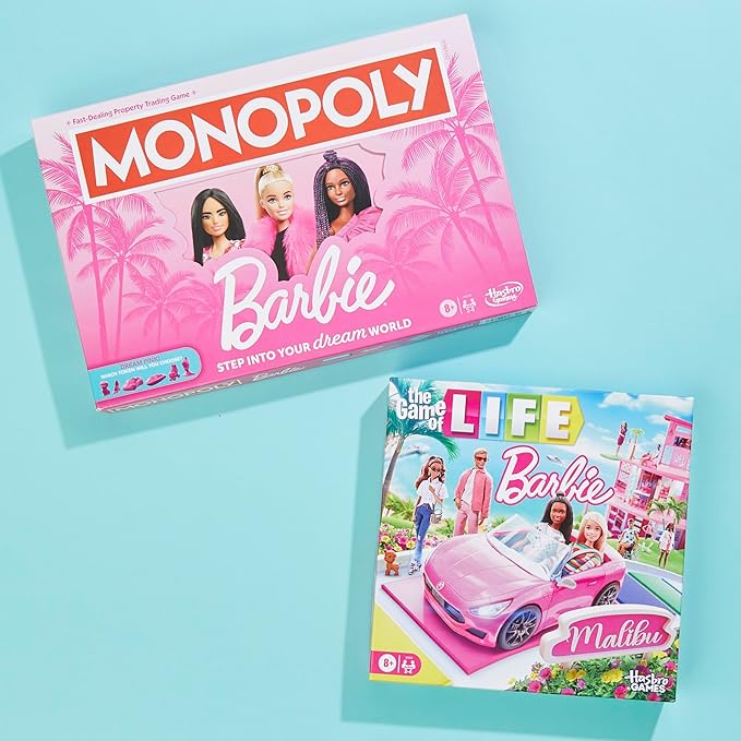 Hasbro Games The Game of Life: Barbie Edition Board Game | Ages 8+ | 2 to 4 Players | Fun Family Games for Kids and Adults | Kids Gifts (Amazon Exclusive)