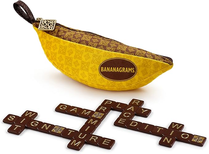 BANANAGRAMS | Signature Edition - Amazon Exclusive | Word Game | Ages 7+ | 1-8 Players | 30 Minutes Playing Time