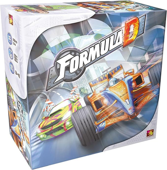 Formula D Board Game - High-Stakes Racing Thrills with Dual-Sided Tracks! Fast-Paced Strategy Game, Fun Family Game for Kids & Adults, Ages 8+, 2-10 Players, 60 Minute Playtime, Made by Zygomatic