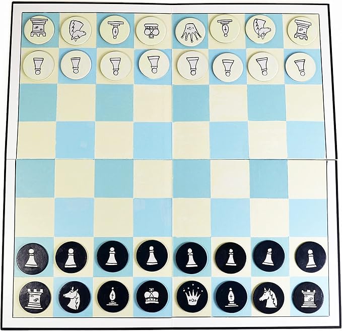 Create Your Own Board Game (Blank Checkers & Chess)
