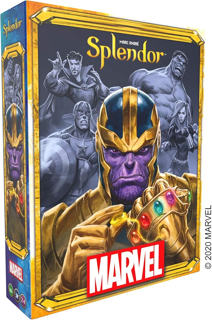 Marvel Splendor Board Game - Strategy Game for Kids and Adults, Fun Family Game Night Entertainment, Ages 10+, 2-4 Players, 30-Minute Playtime, Made by Space Cowboys