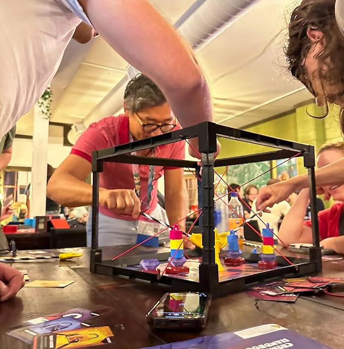 Tiny Laser Heist - A Hilariously Awkward 3D Heist Game, Base + Expansion Pack, 3+ Players, Every Round is a Mini Escape Room