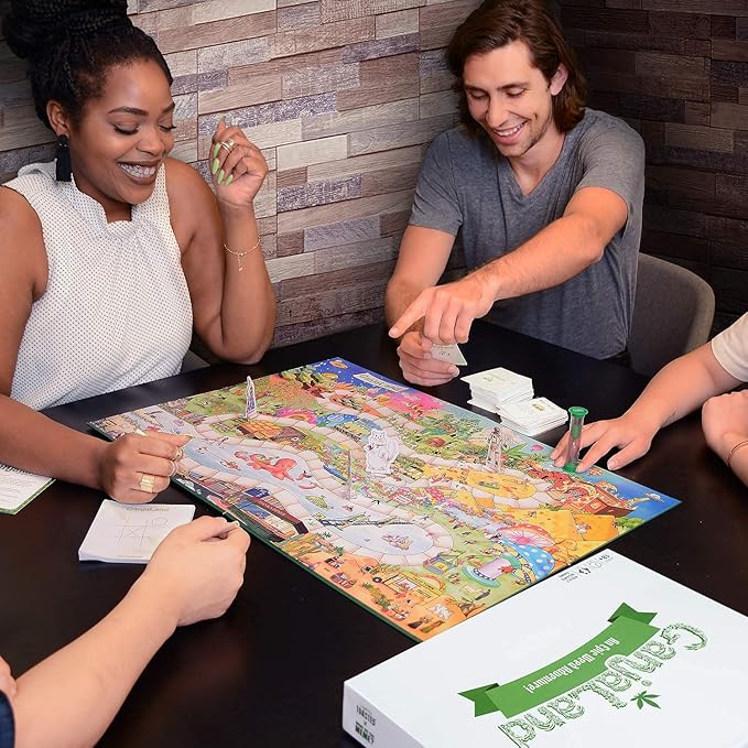 Ganjaland, The Epic Weed Game for Social Gatherings, Weed Board Games for Adults