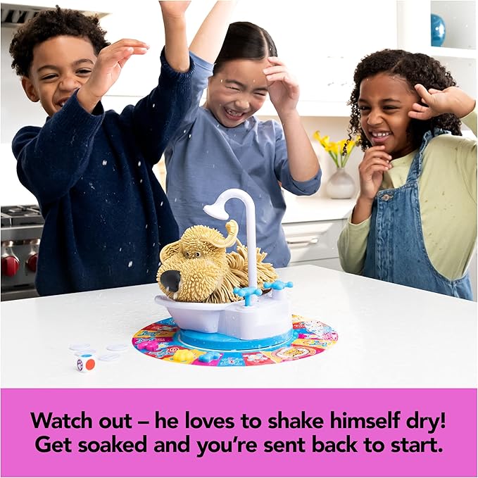 Spin Master Games, Soggy Doggy, The Silly Award-Winning Kids Board Game, for Family Night, Interactive Toy Dog Play, Sensory Toy, Activity for Kids & Family, 2-4 Players, for Ages 4 & Up