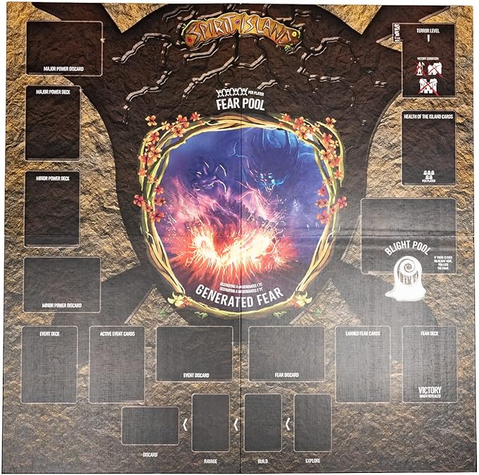 Greater Than Games | Spirit Island: Deluxe Invader Board | Cooperative Strategy Board Game Accessory | Premium Component Upgrade