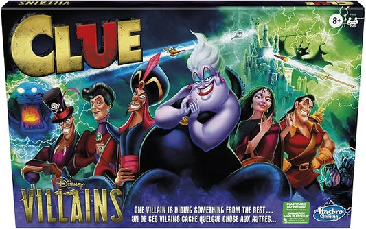 Hasbro Gaming Clue: Disney Villains Edition Board Game for Kids Ages 8+, 2-6 Players (Amazon Exclusive)