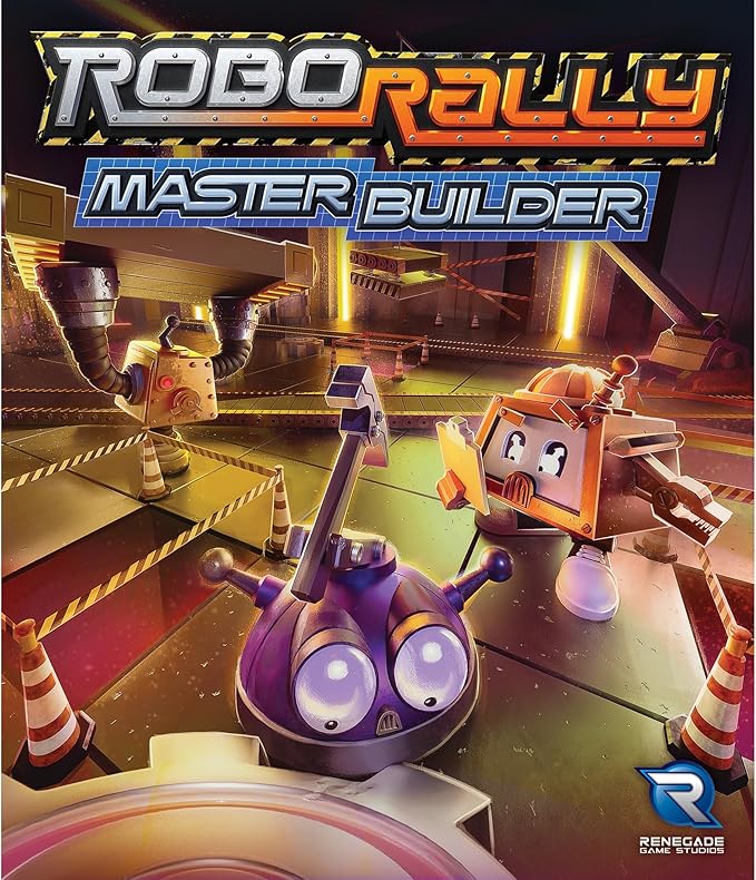 Renegade Game Studios: Robo Rally - Master Builder Expansion - Strategy Programmed Movement Board Game, New Grids, Ages 12+, 2-6 Players, 45-90 Min