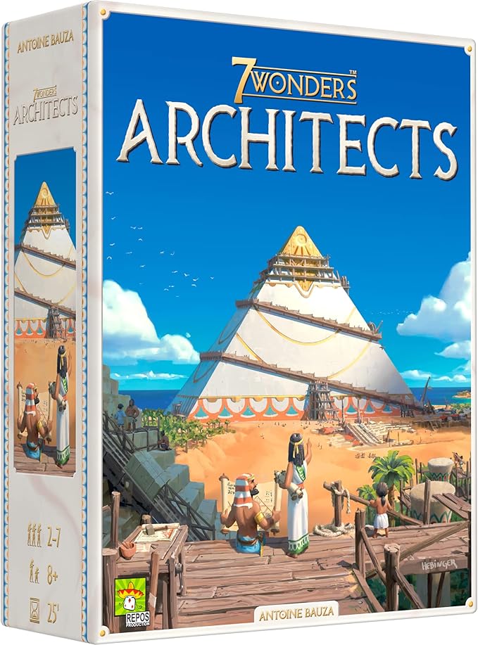 7 Wonders Architects - Shape History with Your Ingenious Wonders! Civilization Strategy Game for Kids and Adults, Ages 8+, 2-7 Players, 25 Minute Playtime, Made by Repos Production