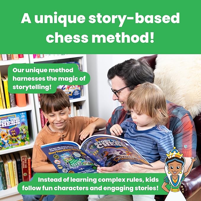 Kids Chess Set (Level 2 Strategy Expansion) Chess for Kids, Chess Game Toddlers, Learning Games for Kids, Boys & Girls Ages 3-103, No Stress Chess Game, Chess for Beginners