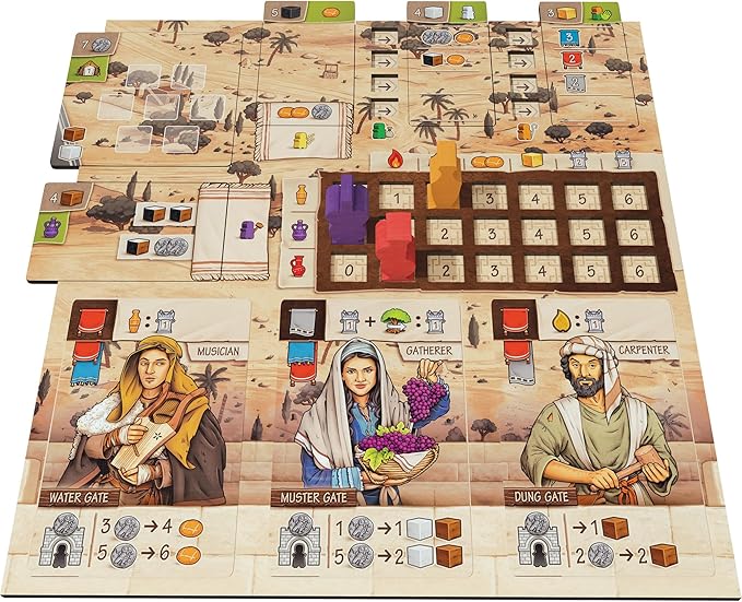 Renegade Game Studios: Ezra & Nehemiah - Strategy Board Game, Rebuild The Great City of Jerusalem, Card-Driven Game, Ages 13+, 1-4 Players, 120 Min