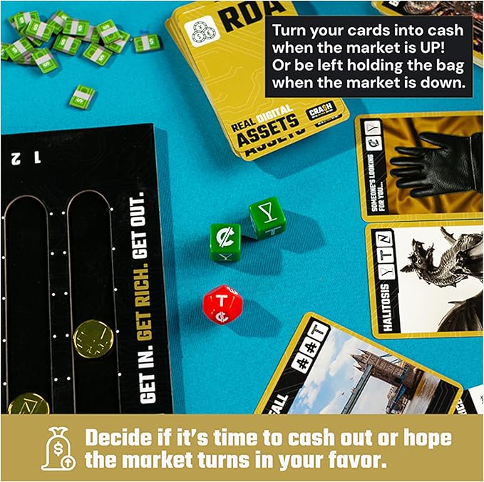 Spin Master Games, SolidRoots Crash, The Crypto Currency Family Strategy Game from The Makers of Mind The Gap, Family Games for Game Night, Ages 14+