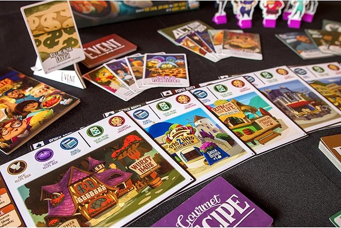 Gap Closer Games | Rival Restaurants: Back for Seconds Expansion | Strategy Board Game | 2 to 6 Players | Ages 10+ | 45+ Minutes