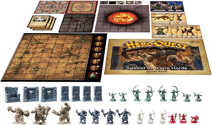 Avalon Hill Heroquest Against The Ogre Horde Quest Pack | Roleplaying Game | Ages 14+ | 2 to 5 Players | Requires HeroQuest Game System to Play, Multicolor, Pack 1