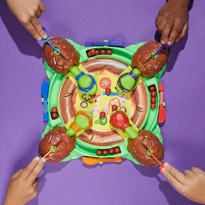 Hungry Hungry Hippos: Teenage Mutant Ninja Turtles Edition Game | Ages 4 and Up | 2 to 4 Players | Kids Board Games | Gifts for Preschoolers (Amazon Exclusive)