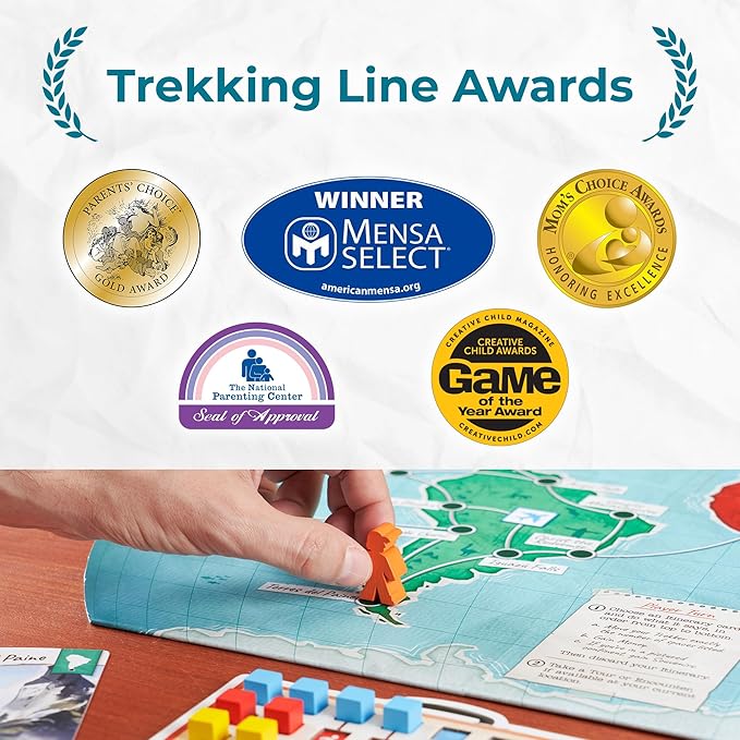 Trekking The World (2nd Edition) - The Award-Winning Family Board Game | Great for Kids Ages 10 and Up | Easy to Learn | Designed for Globetrotters by Underdog Games