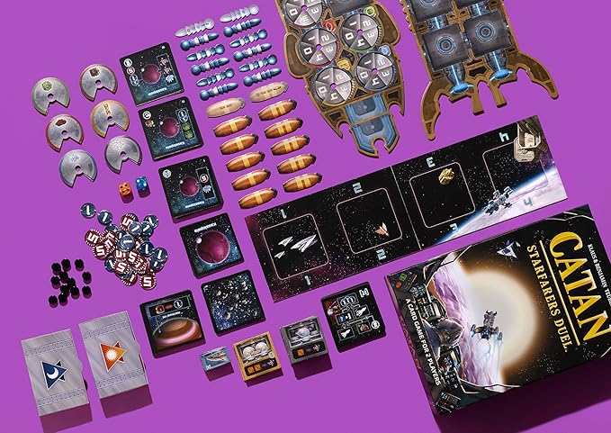 CATAN Starfarers Duel Board Game - A Thrilling Two Player Space Adventure! Strategy Game, Family Game for Kids and Adults, Ages 12+, 2 Players, 120 Minute Playtime, Made by CATAN Studio