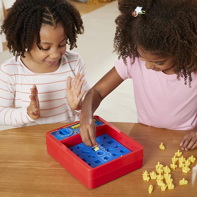 Hasbro Gaming Perfection Game for Preschoolers and Kids Ages 5 and Up, Popping Shapes and Pieces, Preschool Board Games for 1 or More Players