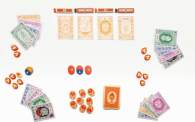 Keymaster Games Fuego – Trick-Taking Card Game for 2-4 Players - Simple, Quick, Fun, Strategic, Travel-Friendly - Perfect for Game Night, Date Night & Travel