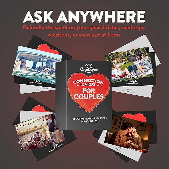 Couple Connection Cards – 101 Engaging & Thought-Provoking Conversation Starter Cards to Create Meaningful Connections with Your Loved One