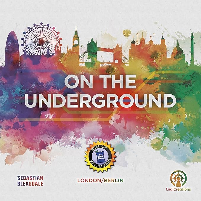 On The Underground: London/Berlin Deluxe Edition - Train Route Building, Strategy Board Game, 2 City Maps, Age 14+, 2-5 Players, 60 Min