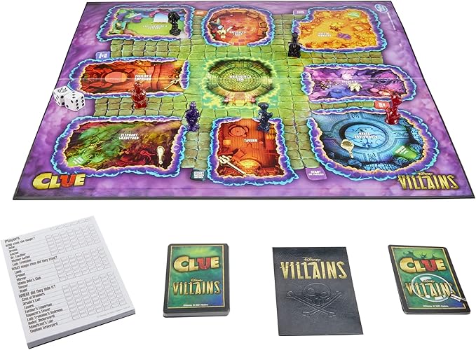 Hasbro Gaming Clue: Disney Villains Edition Board Game for Kids Ages 8+, 2-6 Players (Amazon Exclusive)
