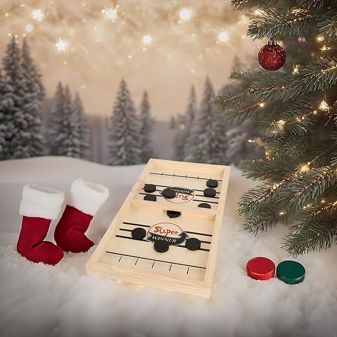 Fast Sling Puck Game,Sling Puck Game,Slingpuck Games Toy,Paced Super Winner Board Games Toys for Kids & Adults Medium Size