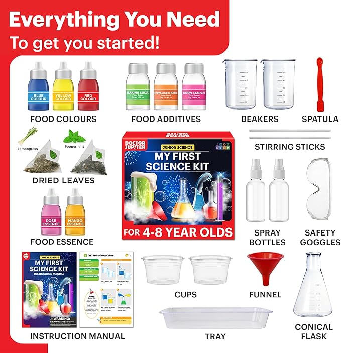 Doctor Jupiter Ultimate Gift Set of Learning| Set of ‘My First Science Kit’, ‘Little Genius Kit’ for Kids Ages 4-6|Birthday Gift for Boys, Girls| STEM Learning & Education Toys for 4,5,6 Year Old