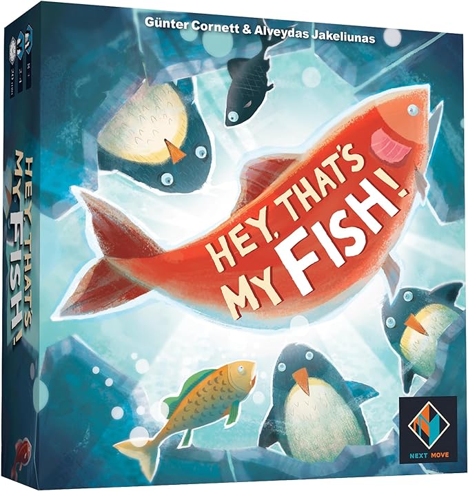 Hey, That's My Fish! Board Game - A Strategic Penguin Fishing Adventure Game, Fun Family Game for Kids and Adults, Ages 8+, 2-4 Players, 20 Min Playtime - Made by Next Move Games
