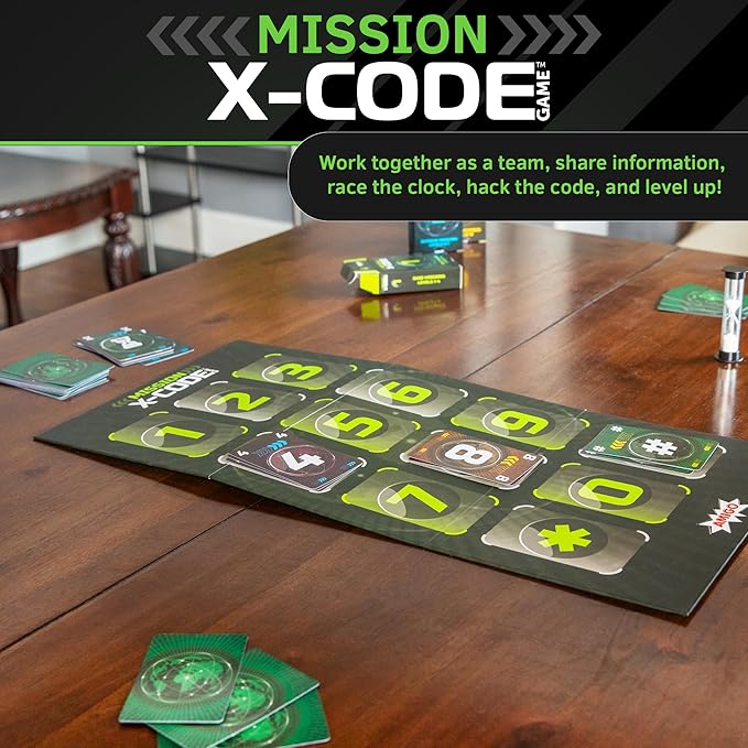 AMIGO Games X-Code - Cooperative Strategy Board Game for 2-8 Players, Ages 8+