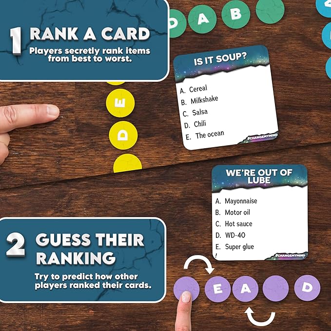 Change My Mind - Outrageous Debate & Rank Adult Party Game - Hilarious Adult Game Night, Fun Party Games - Group Game Night & Parties - Ages 17+, 3-8 Players