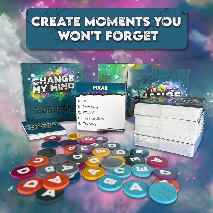 Change My Mind - Outrageous Debate & Rank Adult Party Game - Hilarious Adult Game Night, Fun Party Games - Group Game Night & Parties - Ages 17+, 3-8 Players