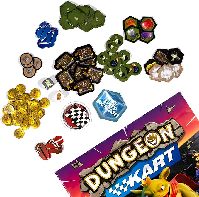 Brotherwise Games Dungeon Kart, Fast-Paced Racing Adventure, Strategic Racing, Family-Friendly Fun, Board Game, for 2 to 8 Players and Ages 10+