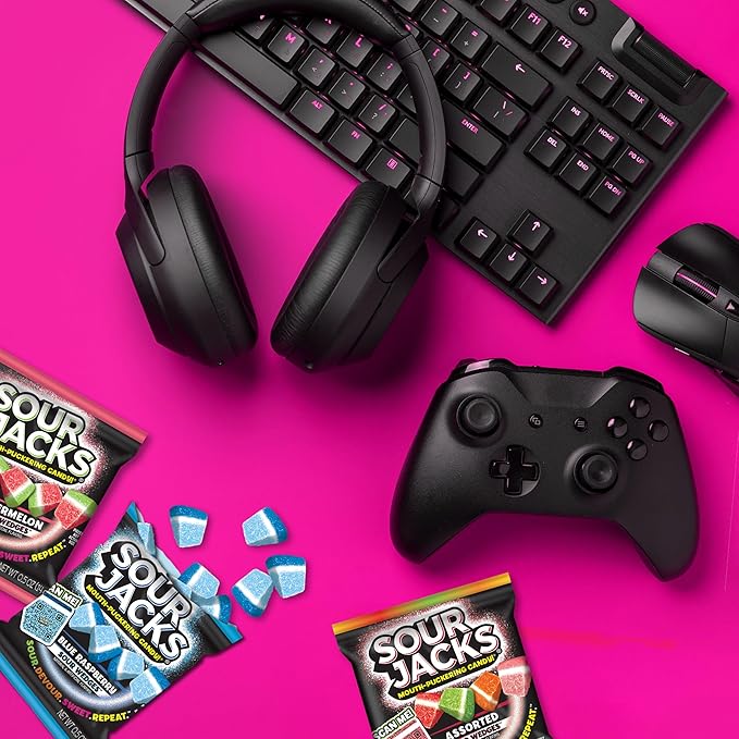 SOUR JACKS Snack Box, Sour Wedges, Variety Snack Pack, 0.5oz bags (75ct)