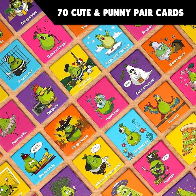Snatching Pears! – The Hilarious Memory-Matching, Pear-Snatching Party Game | Family Board Game for Kids, Teens & Adults | 2-6 Players, Age 7+
