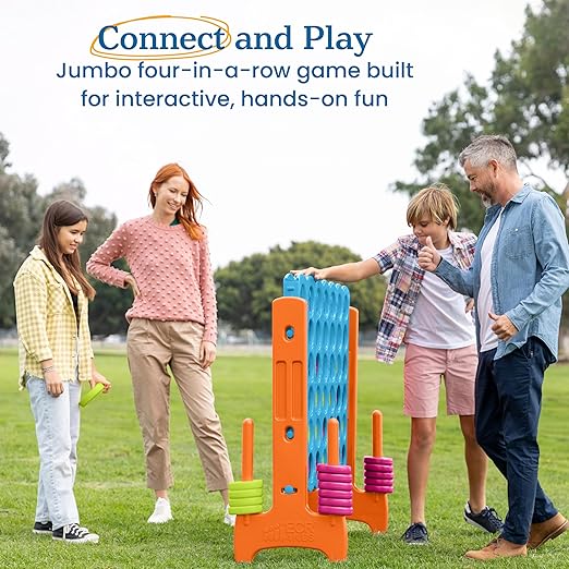 ECR4Kids Jumbo 4-To-Score, Giant Game, Vibrant
