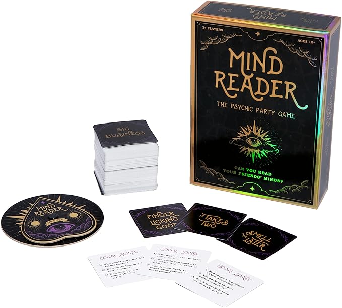 MIND READER Can You Read Your Friends' Minds? The Fun Psychic Meld Medium Family Party Game for Kids, Teens, Adults & Families - Perfect for Halloween or Board Games Night