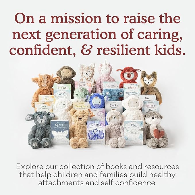 Slumberkins 14" Otter Kin & 2 Board Books Complete Set Bundle | Promotes Family Bonding, Building Connections & Acceptance | Social Emotional Learning, Ages 0+ (Otter Kin Plush + 2 Board Books)