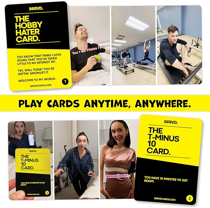 SERVD - Couples - The Hilarious Real-Life Couples Card Game | Funny Gift for Anniversary, Valentine's Day, Christmas, Date Nights & More | Unique Strategy Game