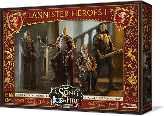 A Song of Ice and Fire Tabletop Miniatures Game Lannister Heroes Set I - Command The Might of Lannister's Iconic Heroes! Strategy Game, Ages 14+, 2+ Players, 45-60 Minute Playtime, Made by CMON