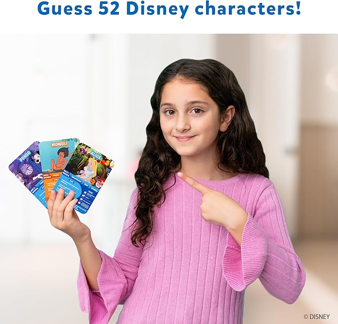 Skillmatics Guess in 10 Disney, Card Game for Girls, Boys, Kids, Teens, Adults, Who Love Cinderella, Mickey Mouse, Moana, Gifts for Ages 6, 7, 8, 9 and Up