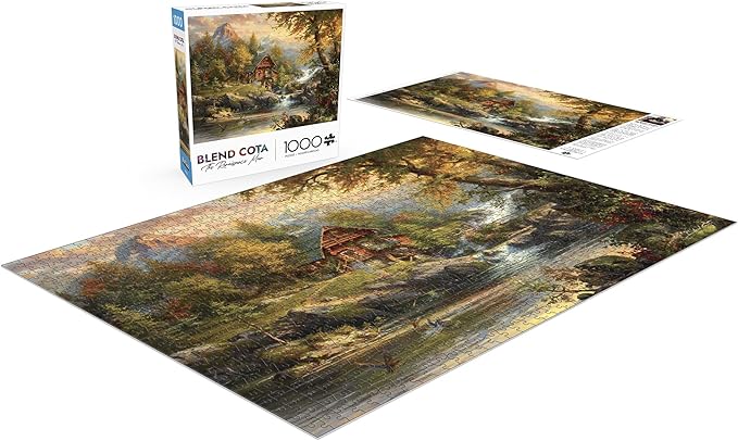 Buffalo Games - Blend COTA - Summer Cabin - 1000 Piece Jigsaw Puzzle for Adults - Challenging Puzzle Perfect for Game Nights - Finished Size is 26.75 x 19.75