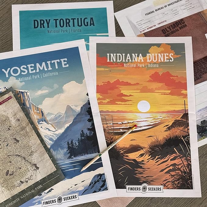 Mystery Game | National Parks Trail of Secrets – Be a Detective and Investigate an Unsolved case, Escape Room Puzzle Game, for Date Night, Family Night or Solo