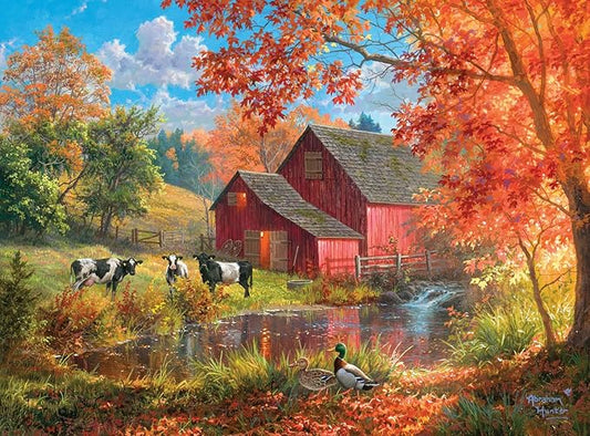 Buffalo Games - Abraham Hunter - Life on The Farm - 1000 Piece Jigsaw Puzzle for Adults - Challenging Puzzle Perfect for Game Nights - Finished Size is 26.25 x 19.75