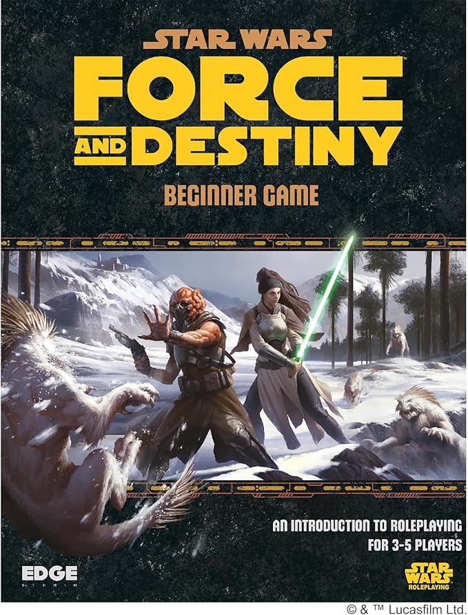 EDGE Studio Star Wars - Force and Destiny: Beginner Game Ignite Your Lightsabers and Discover Your Force Destiny! Sci-Fi Roleplaying Game, Ages 10+, 3-5 Players, 1 Hour Playtime, Made
