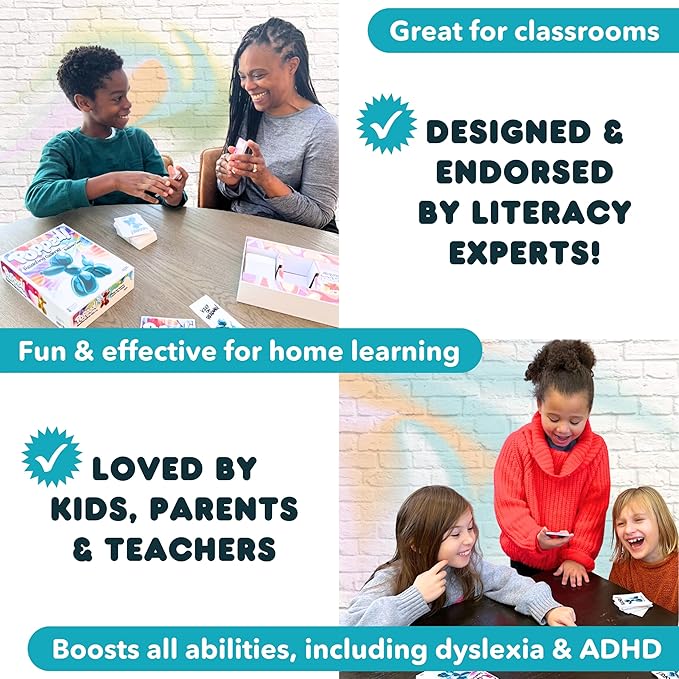 Popped! Learning Resources and Fun Card Game - Learn Reading Skills in Weeks - Exciting Word Game for Kids Ages 4-9 - Teacher & Classroom Must Haves for Preschool, Kindergarten, 1st - 3rd Grade