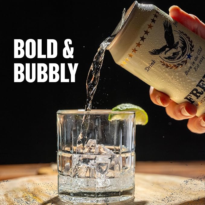 Free Bird, Sparkling Southern Spring Water, 12-Pack (19.2oz Tallboy Cans) – Unflavored Carbonated Zero Sugar, Crisp & Bubbly, Blue Ridge Mountain Water