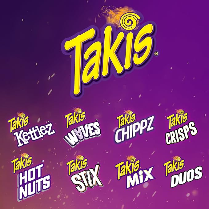 Takis Chile Limon Hot Nuts 3 ct, 12 pc / 3.2 oz Snack Size Case, Chili Pepper & Lime Flavored Mild Spicy Double-Crunch Peanuts
