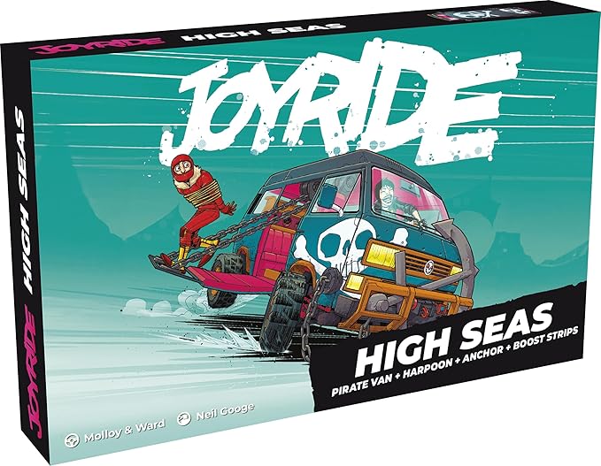Joyride: High Seas - Expansion, Pirate Themed, Car Combat Board Game, New Obstacles & Racetrack Elements, Ages 12+, 2-4 Players
