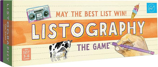 Listography: The Game: May The Best List Win! (Board Games, Games for Adults, Adult Board Games)