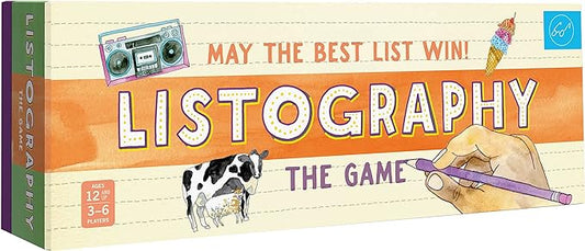 Listography: The Game: May The Best List Win! (Board Games, Games for Adults, Adult Board Games)